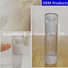 A base cosmética temporária transparente da composição do silicone e do gel do silicone respira livremente