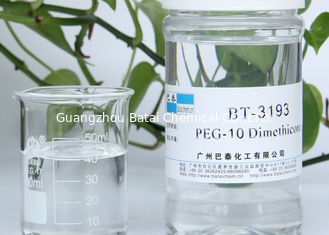 Óleo de silicone solúvel em água de PEG-10 Dimethicone para a matéria têxtil da tela dos cuidados capilares