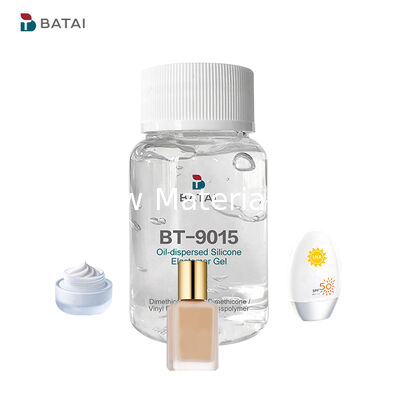 Non-Volatile Silicone Elastomer Gel with Luminous Finish and Silky Soft Touch for Anti-Dullness Foundation