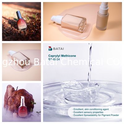 Liquido transparente Caprylyl Methicone INCI Nome em Fundação e protetor solar