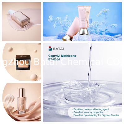 Liquido transparente Caprylyl Methicone INCI Nome em Fundação e protetor solar
