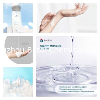 Caprylyl Methicone O Índice de Refração Última n/20D 1.4100 1.4200 Ingrediente para formulações para cuidados com a pele