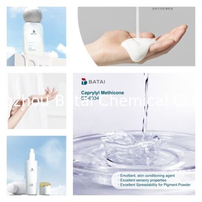 Caprylyl Methicone O Índice de Refração Última n/20D 1.4100 1.4200 Ingrediente para formulações para cuidados com a pele