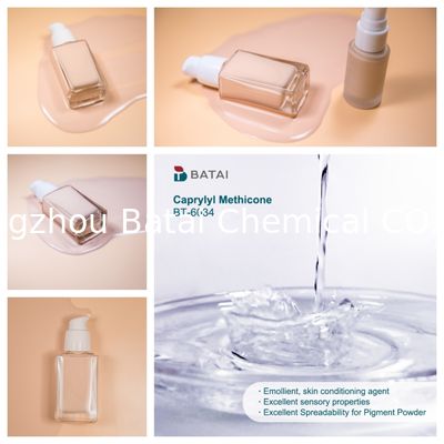 Caprylyl methicone derivado de meticone para BB cream índice de refração n/20D 1.4000 1.4200