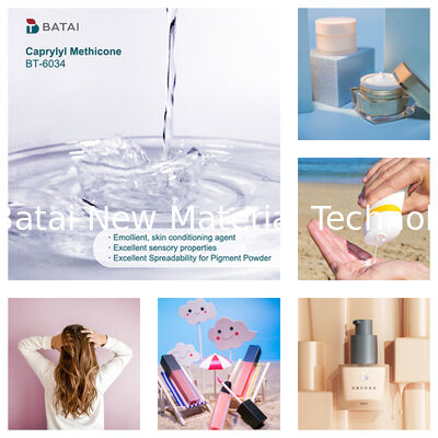 Solubilização de silicone INCI Caprilílico Meticona Octiltrimeticona com boa dispersão para fundação