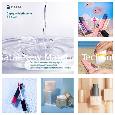 Solubilização de silicone INCI Caprilílico Meticona Octiltrimeticona com boa dispersão para fundação