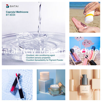 Solubilização de silicone INCI Caprilílico Meticona Octiltrimeticona com boa dispersão para fundação