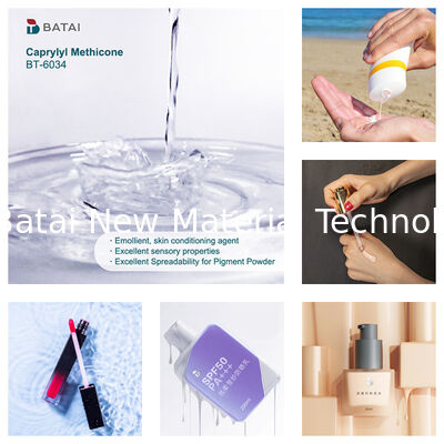 Solubilização de silicone INCI Caprilílico Meticona Octiltrimeticona com boa dispersão para fundação
