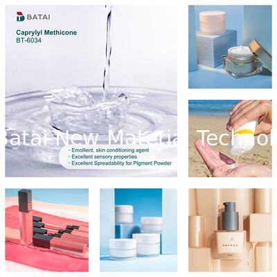 Solubilização de silicone INCI Caprilílico Meticona Octiltrimeticona com boa dispersão para fundação